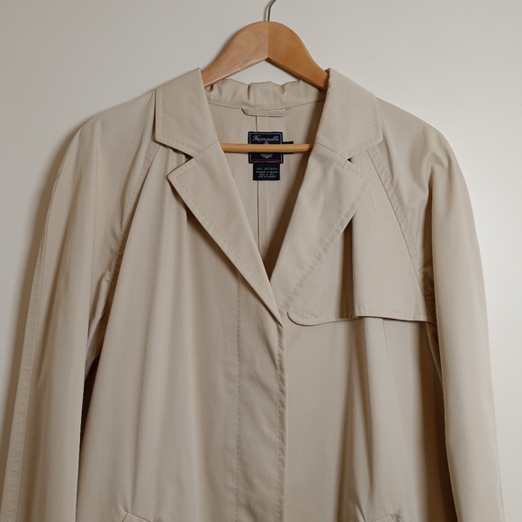 Vintage Faconnable Khaki Trench Coat Made In Italy - Picture 3 of 12